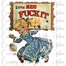 Sublimation Transfer Little Miss Funny Ready To Press Heat Transfer