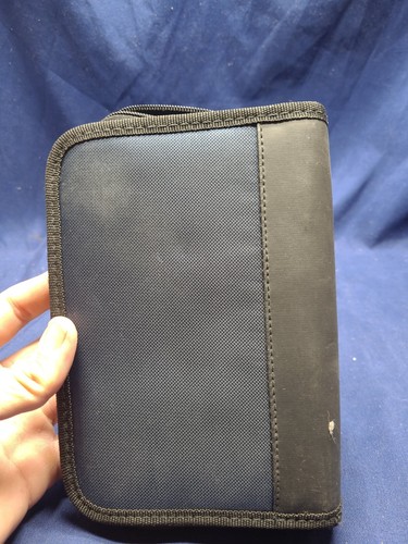 Nintendo Gameboy Advance SP Carrying Case Pouch Travel Bag Official Dark Blue - Picture 2 of 3