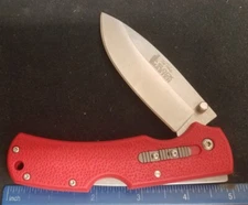 Cold Steel Tim Wells Slock Master Lock Knife, Red Composite Handles &