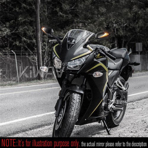 KiWAV Lucifer LED Fairing Mirrors day Light + indicator for Honda NT700V 06-08 - Picture 5 of 11