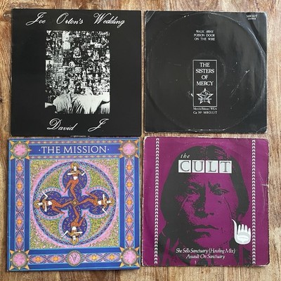 DAVID J / SISTERS OF MERCY / MISSION / CULT  VG+/EX+ 12'' VINYL / FIRST PRESSING
