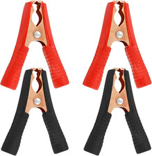 4Pcs 100A Insulated Alligator Clips Heavy Duty Alligator Clamps, Battery Replac