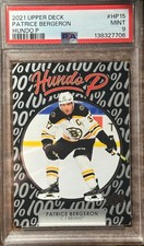 2021-22 Upper Deck Hundo P Patrice Bergeron Boston Bruins #HP-15 PSA 9