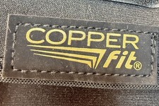 Copper Fit Back Support Brace Adjustable Lumbar Belt Waist 28  -39  Black Unisex