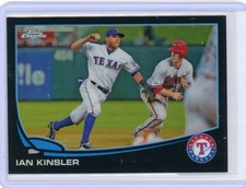 2013 Topps Chrome Baseball Black Refractor #160 Ian Kinsler No 67 of 100