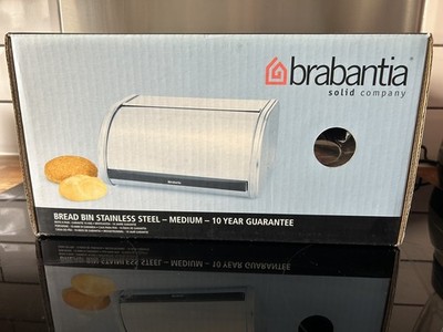 BRABANTIA Brotkasten Brötchenaufsatz Medium Brilliant Stahl Brandneu im Karton