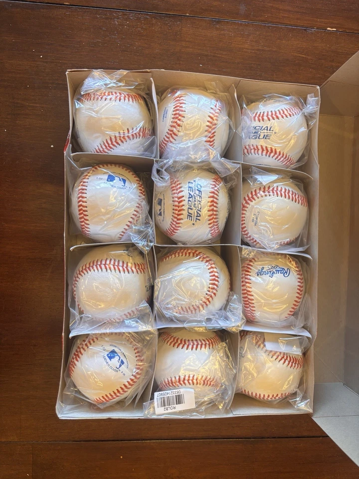 Rawlings ROLB2 Liga Oficial 12U Práctica de Béisbol - Blanco Foto 2 de 3