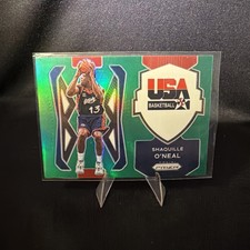 2021-22 Panini Prizm #10 Shaquille O'Neal USA Basketball - Green Prizm