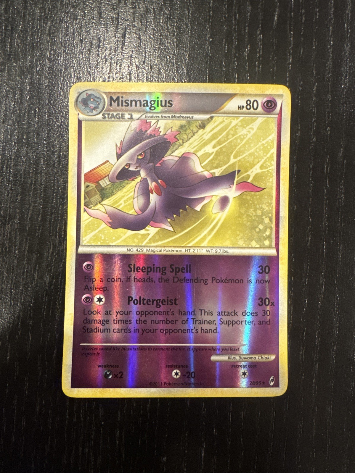 Mismagius HGSS Call of Legends 28/95 Rare Reverse Holo NM