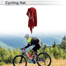 Cycling Hat Warm Neck Protection Red 28x100cm 1 Pcs