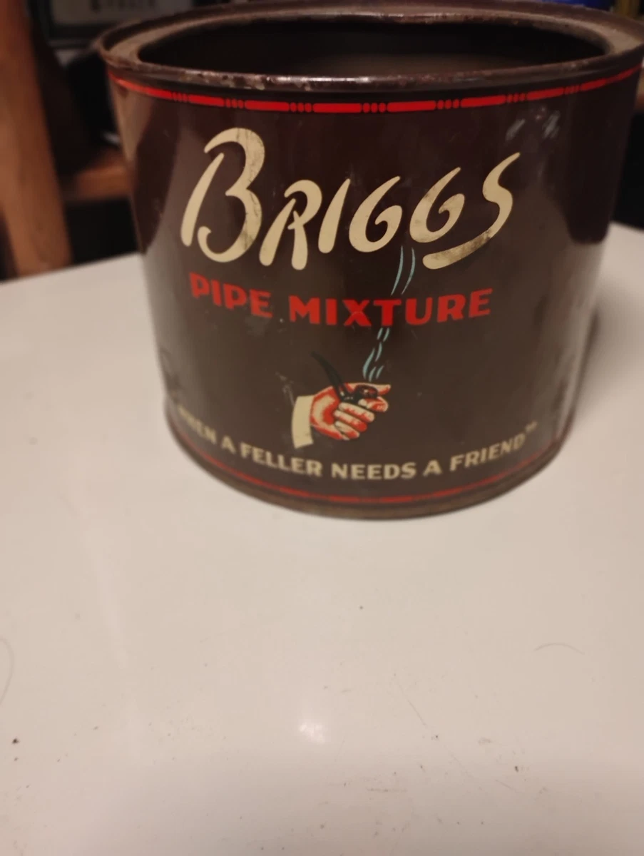 briggs tobacco tin Vintage PIPE MIXTURE Tin, "When a Feller Needs a Friend TheBoxSF Tobacco Tins and Their Prices: