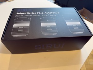 Sirui Sniper 33mm F1.2 AF APS-C Prime Lens Sony E Mount Mint + Hood Fast Post