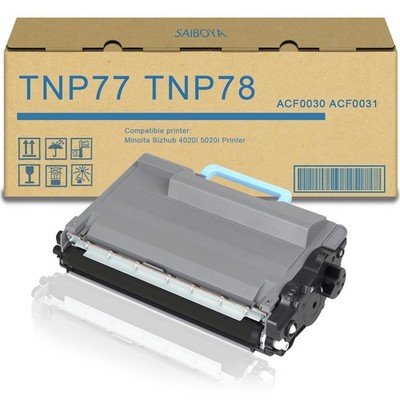 High Yield TNP78 TNP77 Black Toner Cartridge for Konica Minolta TNP-78 TNP-77...