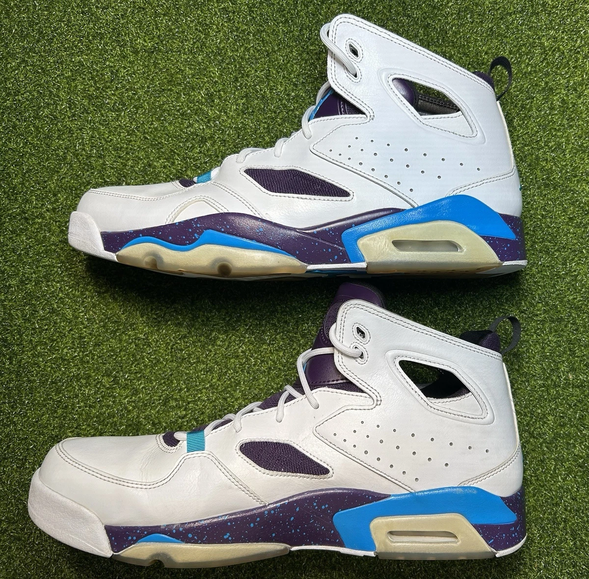 Nike Air Jordan Flight Club 91 Matte Gray /Grand Purple Night Men\'s CLEATS SZ.12 6f501a5f2cfdc9f397f4c9c626a0c6  main image 3