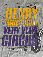 Vintage 90s Henry Threadgill Very Very Circus Jazz T Shirt XL USA Made Rare