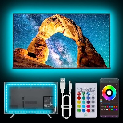Led Lights for TV for 3280 Inch, 20ft TV Led Backlight, RGB Led Strip Lights ...