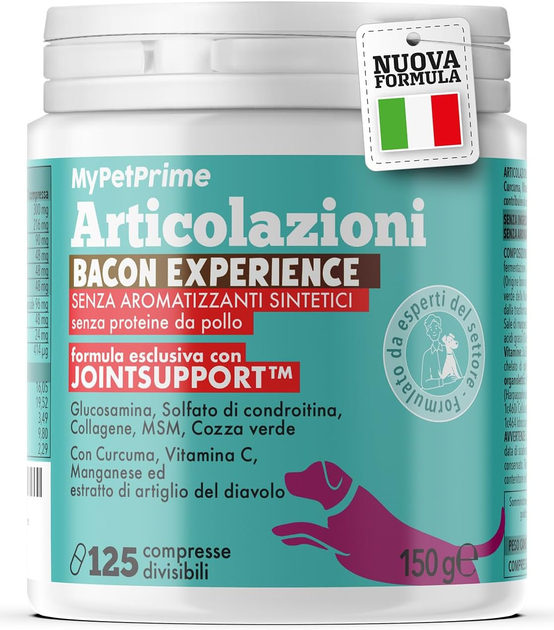 Integratore Articolare Cane Jointsupp | 125 Compresse Condroprotettive