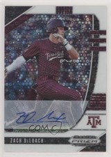 2020 Panini Prizm Draft Picks White Donut Circle 44/50 Zach DeLoach Auto 0h7w