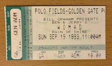 1993 WOMAD SAN FRANCISCO CONCERT TICKET STUB SINEAD O'CONNOR / PETER GABRIEL