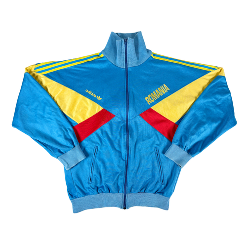 Romania 1992/93 ADIDAS Track Football Jacket S 5 Mens 90s Vintage Soccer - 第 2/14 張圖片
