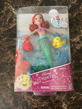 Disney Princess Ariel Little Mermaid Spin  Swim w/ Sebastian Flounder Floating