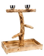 PENNPLAX BirdLife Natural Wood Tree Perch for Large Birds and Parrots Inclu...