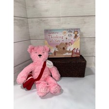 Slumberkins Honey Bear Kin Plush Pink Messenger Bag Thinking of You Book Set