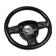 Audi A4 Steering Wheel S-Line Black Leather Multifunction 8P0419689 2007