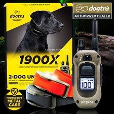 Dogtra 1900X Remote Training Collar 2-Dog, Boost & XPP Vibration, 3/4 Mile Range
