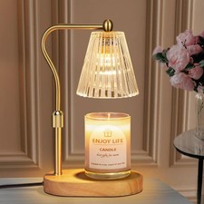 Candle Warmer Lamp with Timer Dimmer Adjustable Height for New Home Bedroom,M...