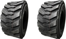 2 New 15-19.5 14 Ply Heavy Duty R4 Skid Steer Loader Tires Industrial 15x19.5