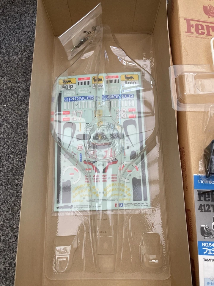 TAMIYA 58142 F-1 F101 F102 FERRARI 412T1 1/10 VINTAGE BODY PARTS SET VERY RARE - Image 2 of 4