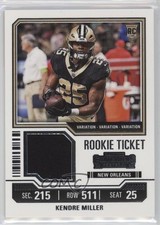 2023 Panini Contenders Rookie Ticket Swatches Variations Kendre Miller 05ol