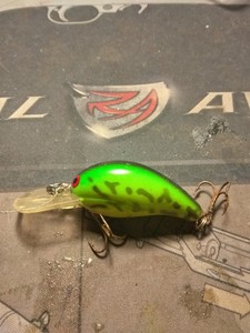 VintageMister Twister Firetiger 1/4oz Deep Diving Crankbait