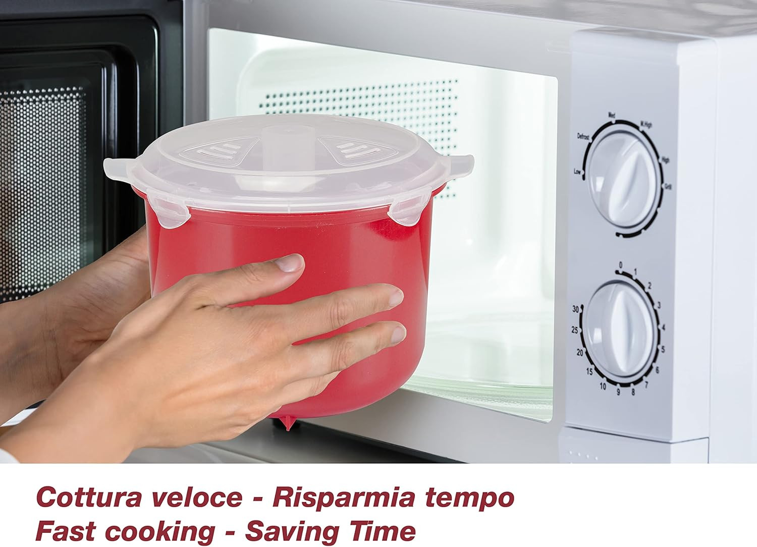 C106CAS001 Cuociriso Microonde 2.6L Beper - Riso Perfetto in 10 Minuti - 3