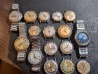 16 Vintage TIMEX Mechanical Watch PROJECTS Parts or Repair As Shown!