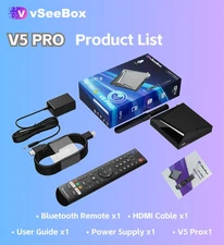 CUT THE CORD for good !!! vSeeBox V5 Pro Plug and Play, Brand New***