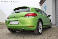  Edelstahl Duplex Race-Auspuffanlage Ø70mm VW Scirocco 3 1.4 2.0 TDI je 2x76