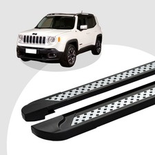 Trittbretter passend für Jeep Renegade ab 07/2014 (Model: VISO, Farbe: Schwarz) 