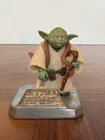 Vintage Kenner Star Wars Yoda GREEN w/Brown Snake DARK BROWN Cane NO COO