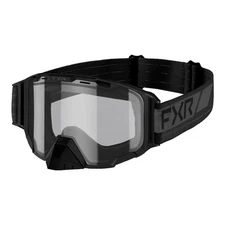 FXR Maverick Clear Snow Goggle Impact Resistant Dual Anti Fog Scratch Black Ops