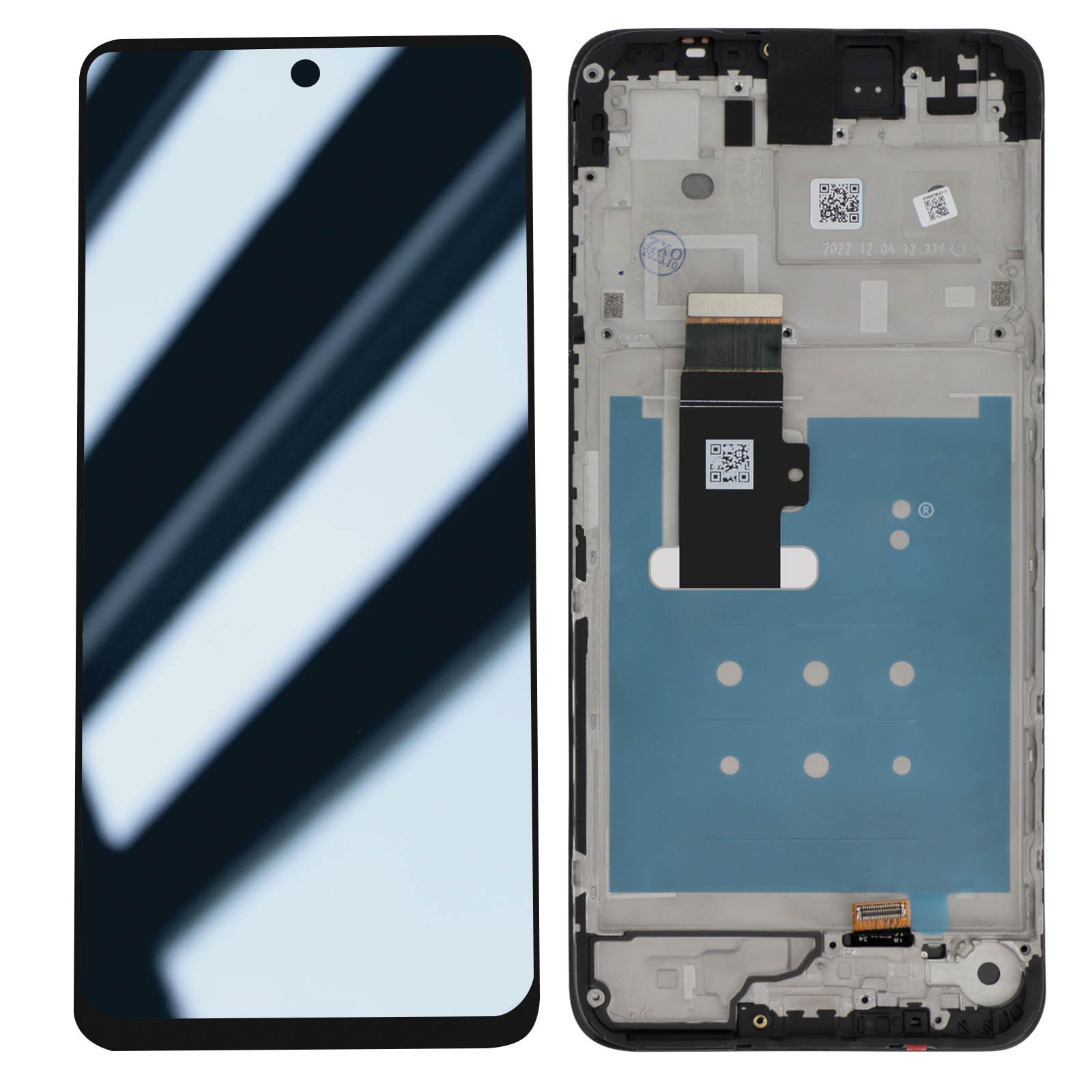 Écran LCD authentique Motorola Moto G13 bloc tactile haute précision coloris gris clair