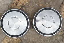 Vintage Ford 10.5 Shallow Dog Dish Hubcaps 1968-1973 Car Poverty Caps Pair