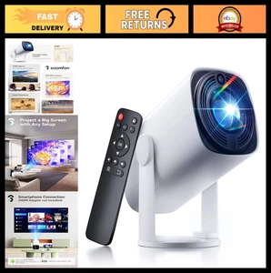 Mini Projecteur 1080P Bluetooth portable 5.1, Keystone automatique, Focus électrique - Hom