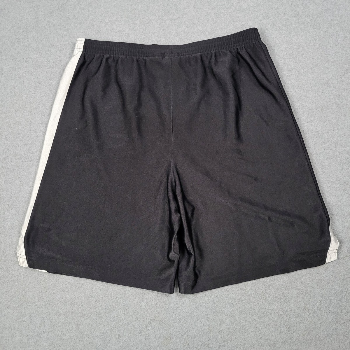 Adidas Basketball Shorts Men XL Black Shiny Silky Dazzle Long