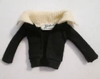 Vintage Barbie 1962 Pak ~ Black Cardigan Sweater