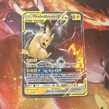 Pokemon Pikachu & Zekrom gx Team Up Sintonia Mentale NM 33/181 2019