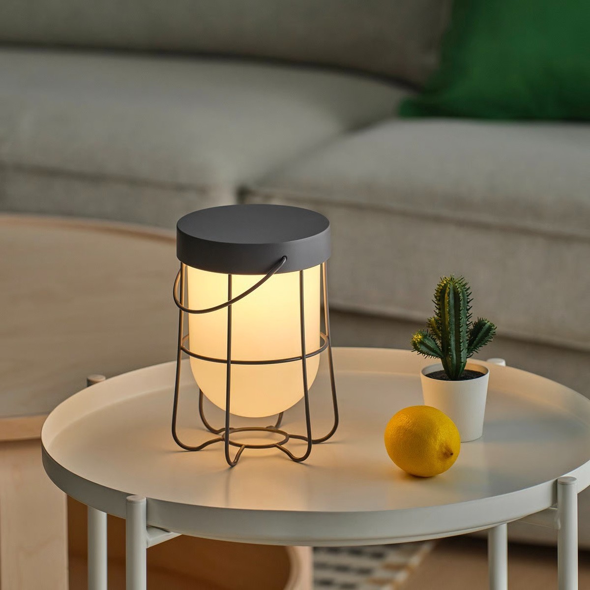IKEA SOLVINDEN Table Lamp Grey 7 1/8