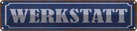 Blechschild 10X46 Cm Werkstatt Spruch Zitat Deko Geschenk Metall Schild