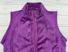 Peter Millar Vest Womens Large Purple Warmth Fleece Golf Sleeveless Jacket